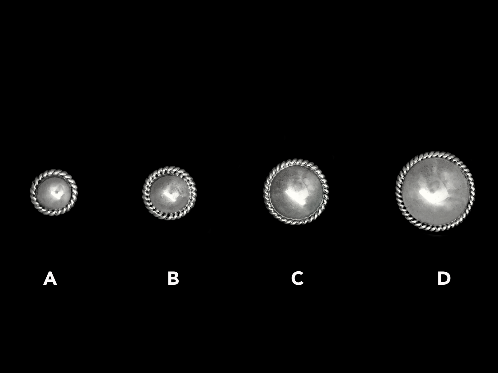 Concha blank in 4 Größen