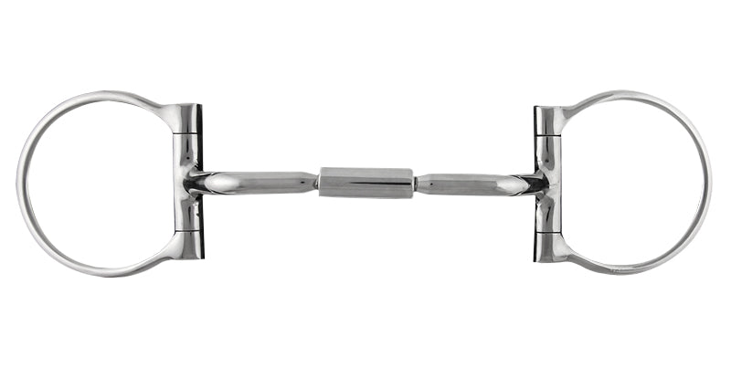 D-Ring Snaffle Bit mit Rolle und Kupfereinlage