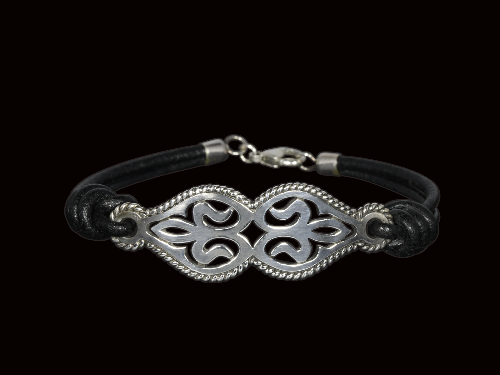 Lederarmband Königslilie