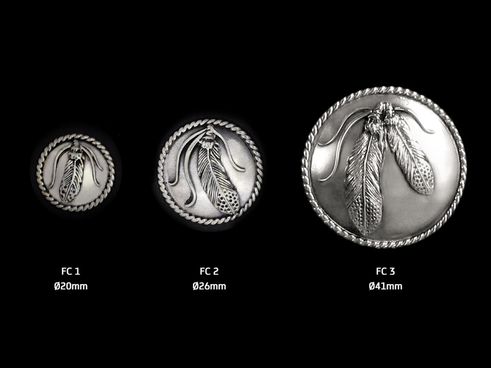 Concha Feder in 3 Größen