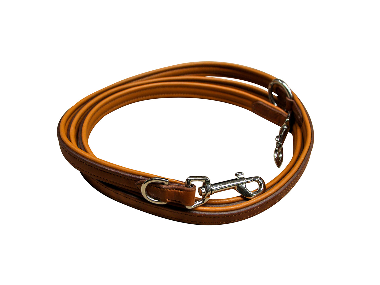 Hundeleine Cognac/Natur