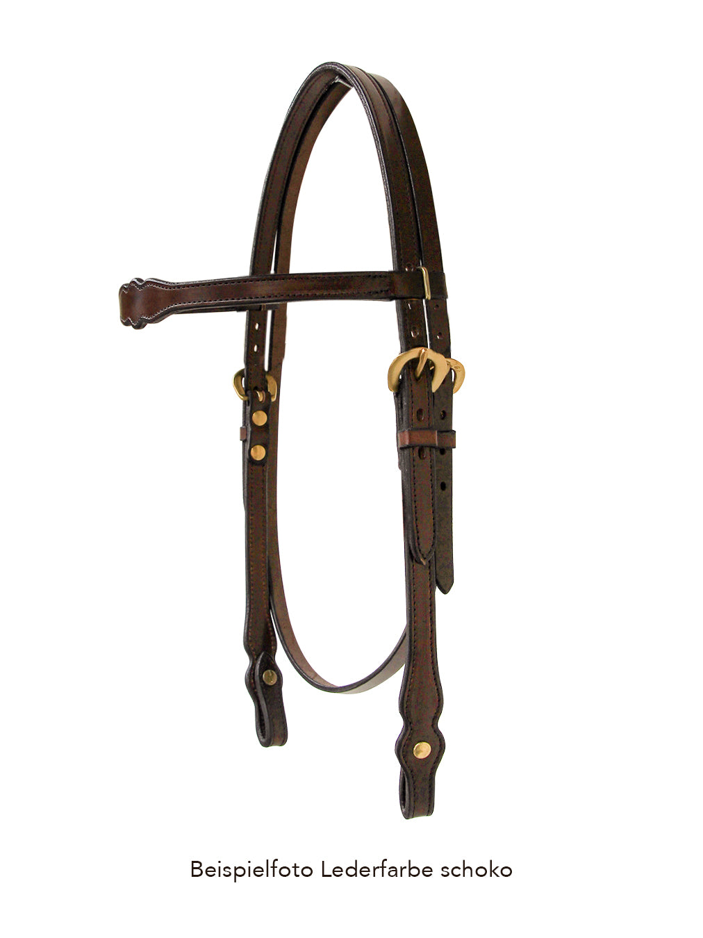 RIESER Kopfzeug 3-fach geschwungen, doubliert