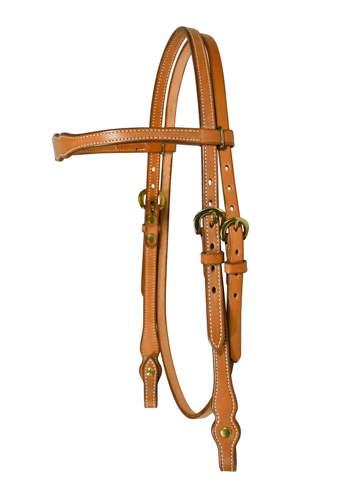 RIESER Kopfzeug 3-fach geschwungen, doubliert