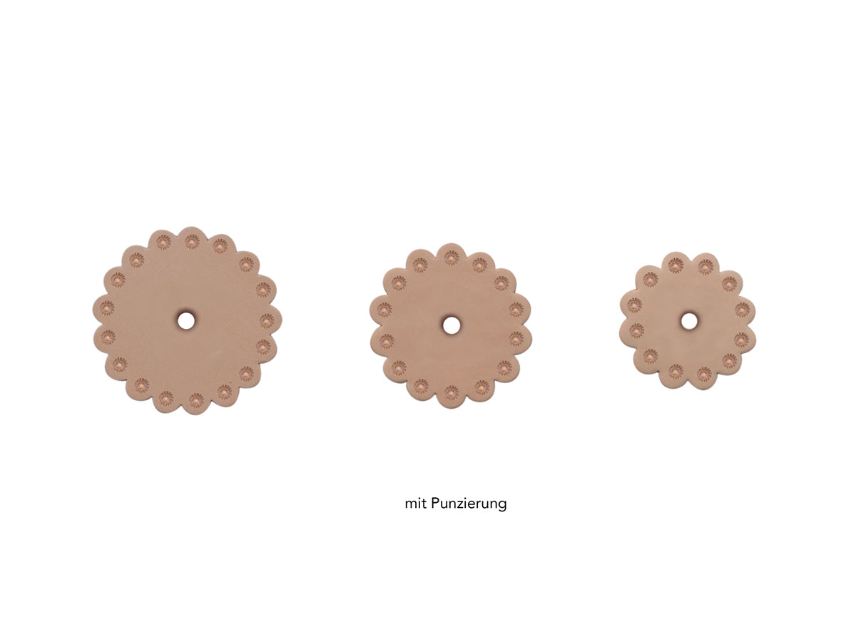 RIESER Lederconchas, 6er / Loch