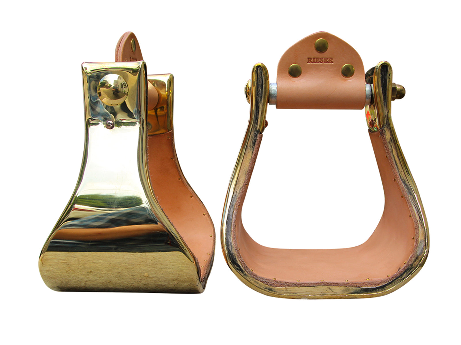 RIESER Holzbügel Metalleinfassung