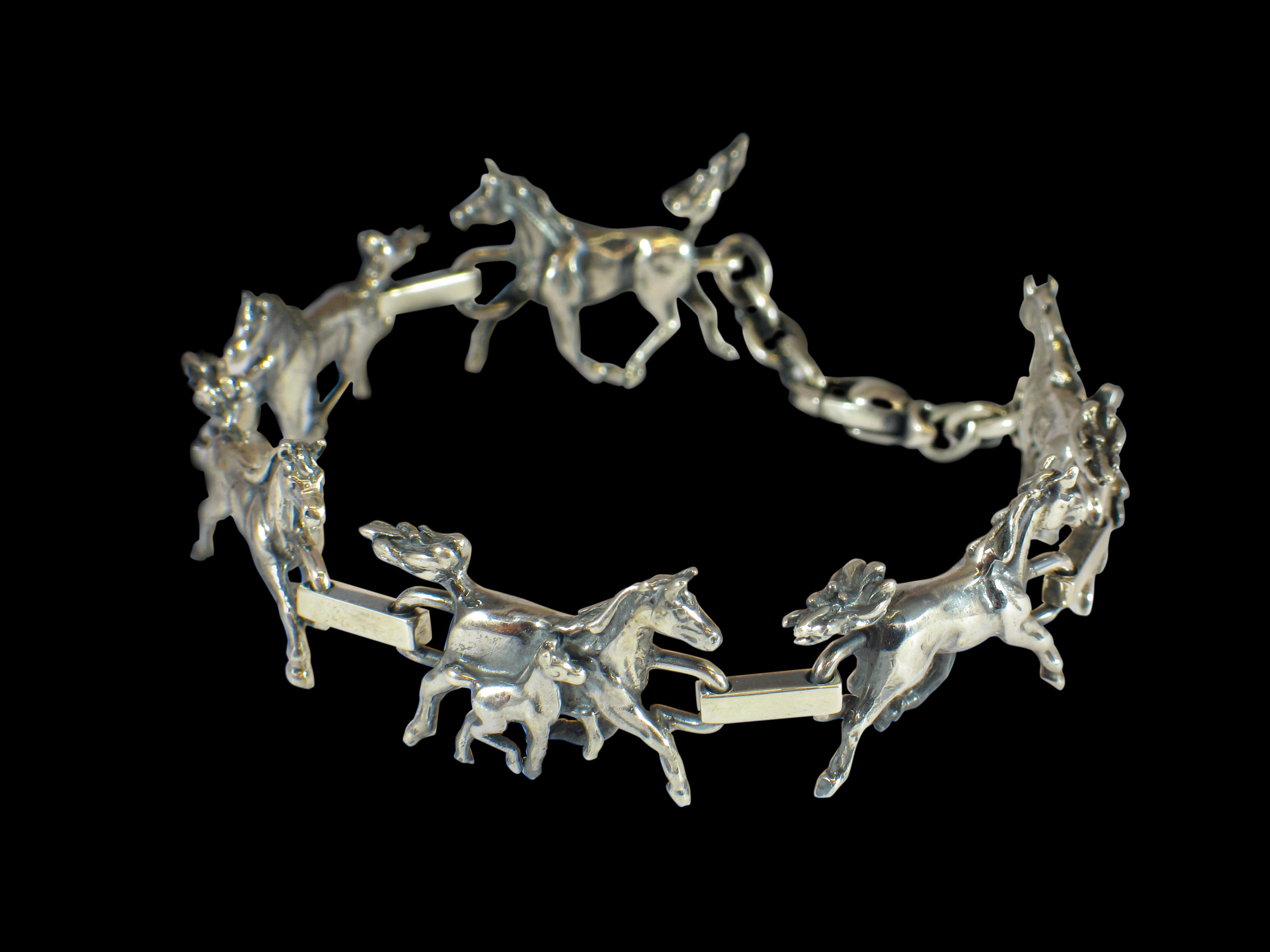 Armband plastische Pferde