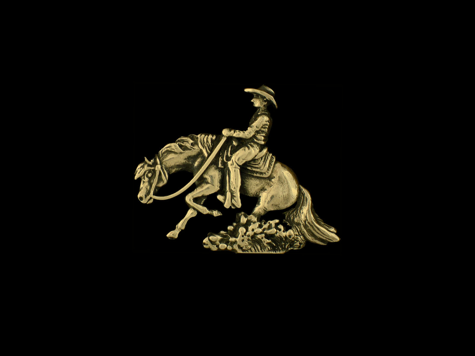 Brosche Sliding Horse linksschauend