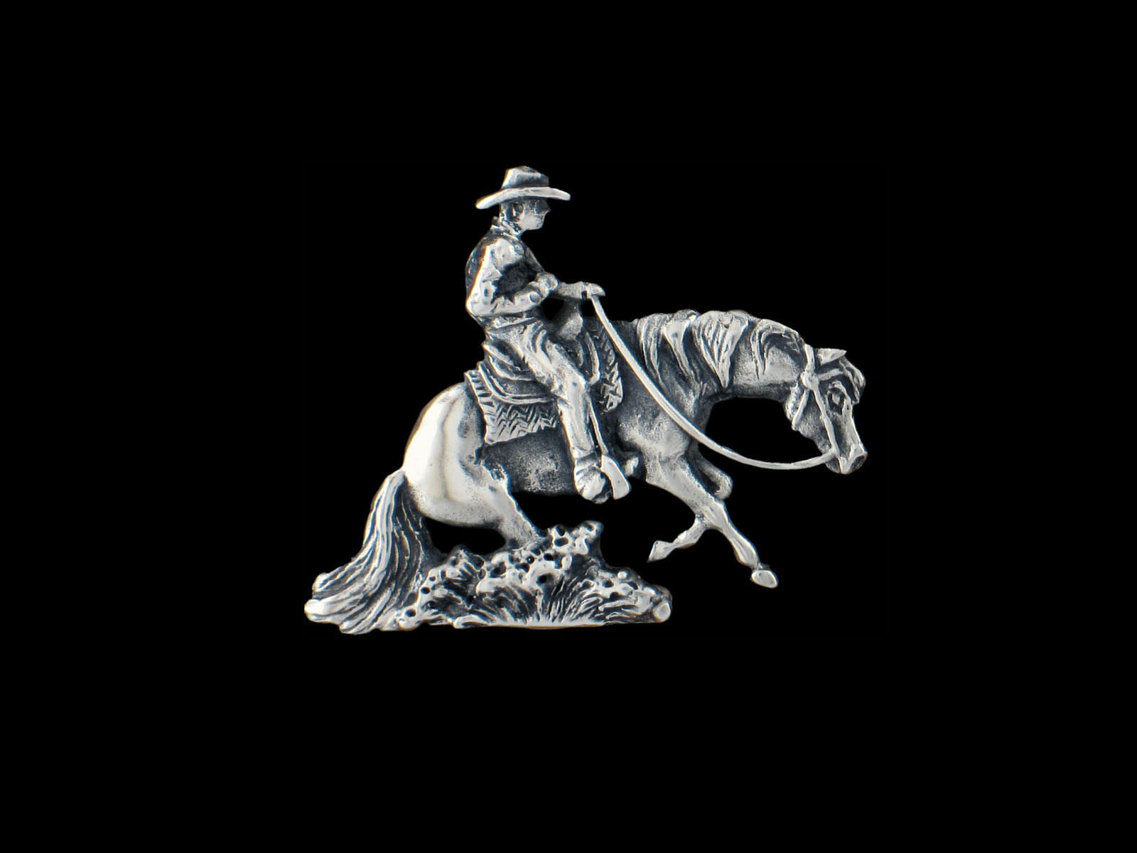 Brosche Sliding Horse rechtsschauend