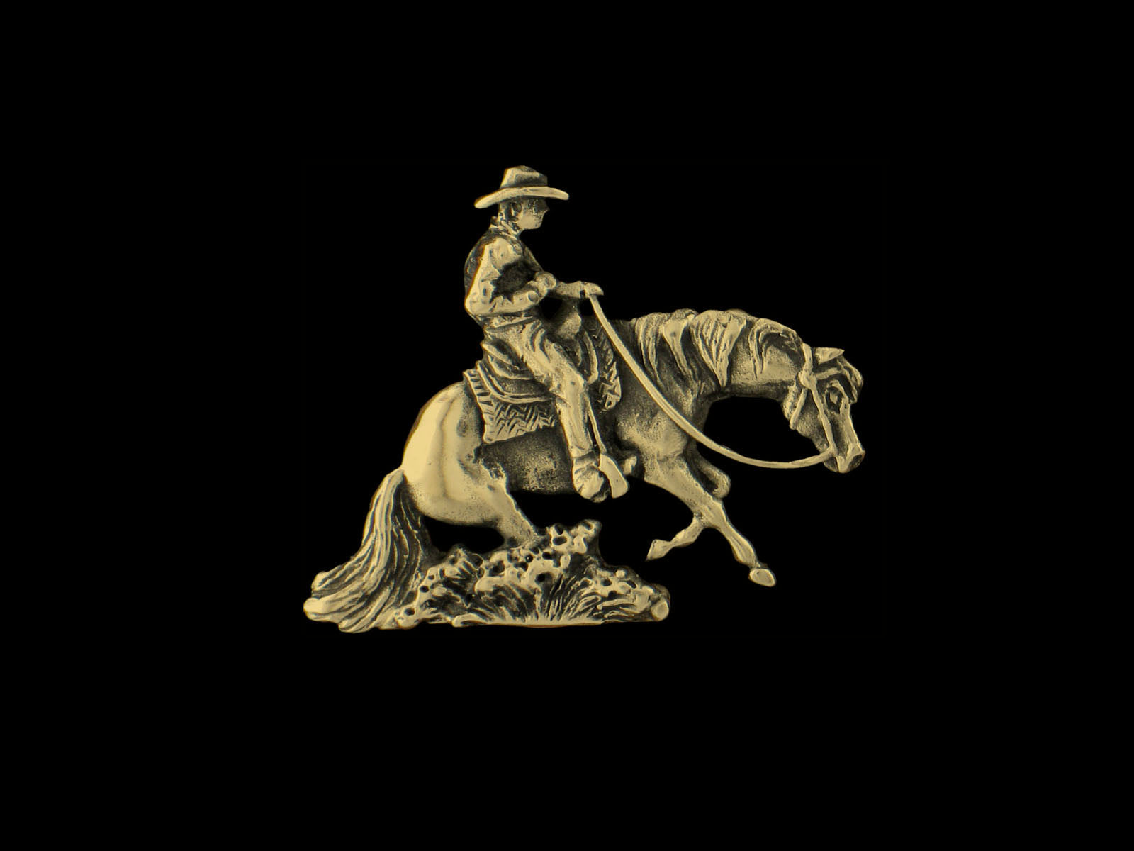 Brosche Sliding Horse rechtsschauend
