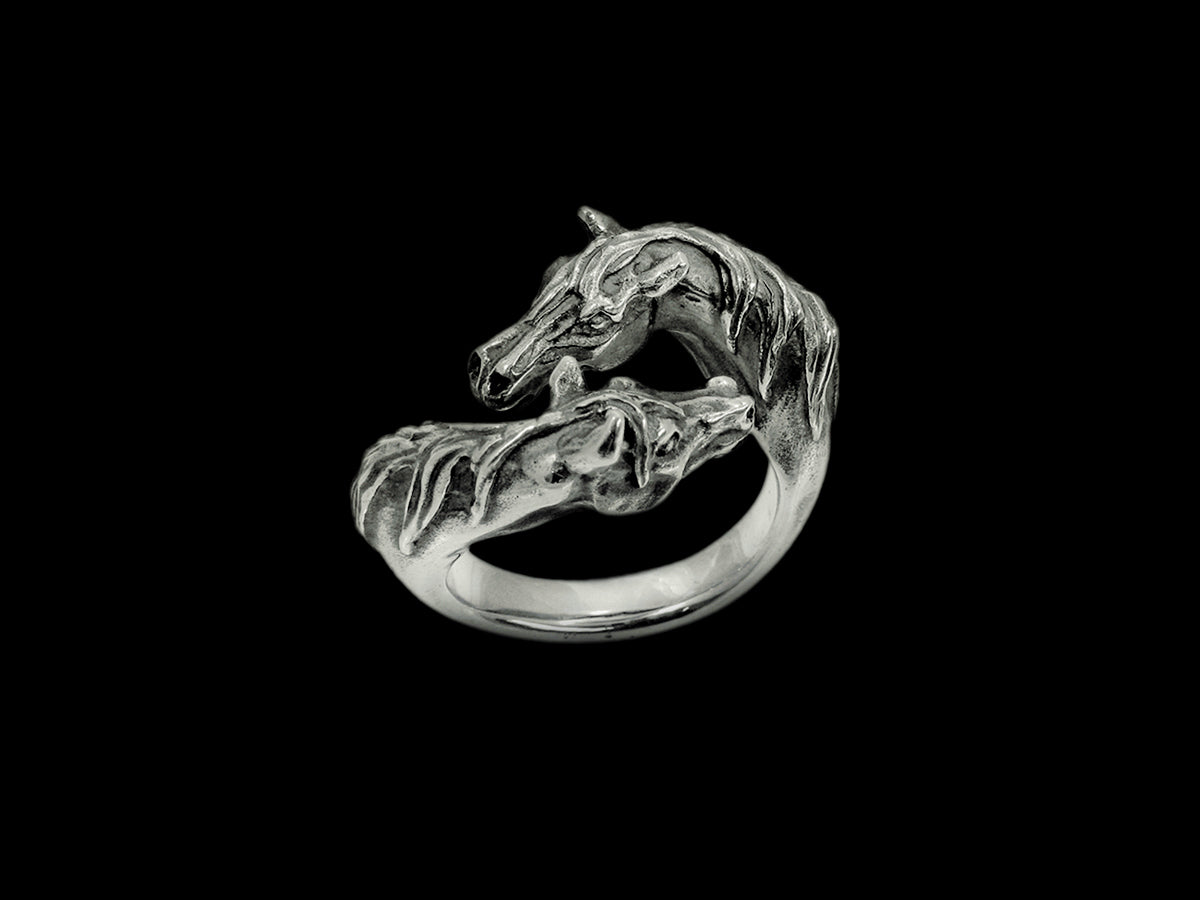 Ring „Pferdeköpfe kraulend“
