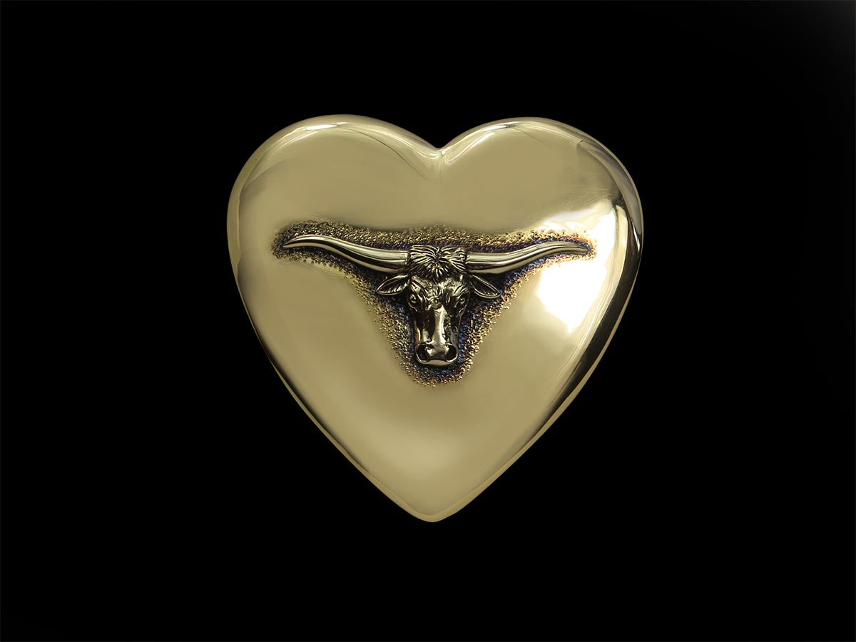 Beschlag Herz mit Stierkopf