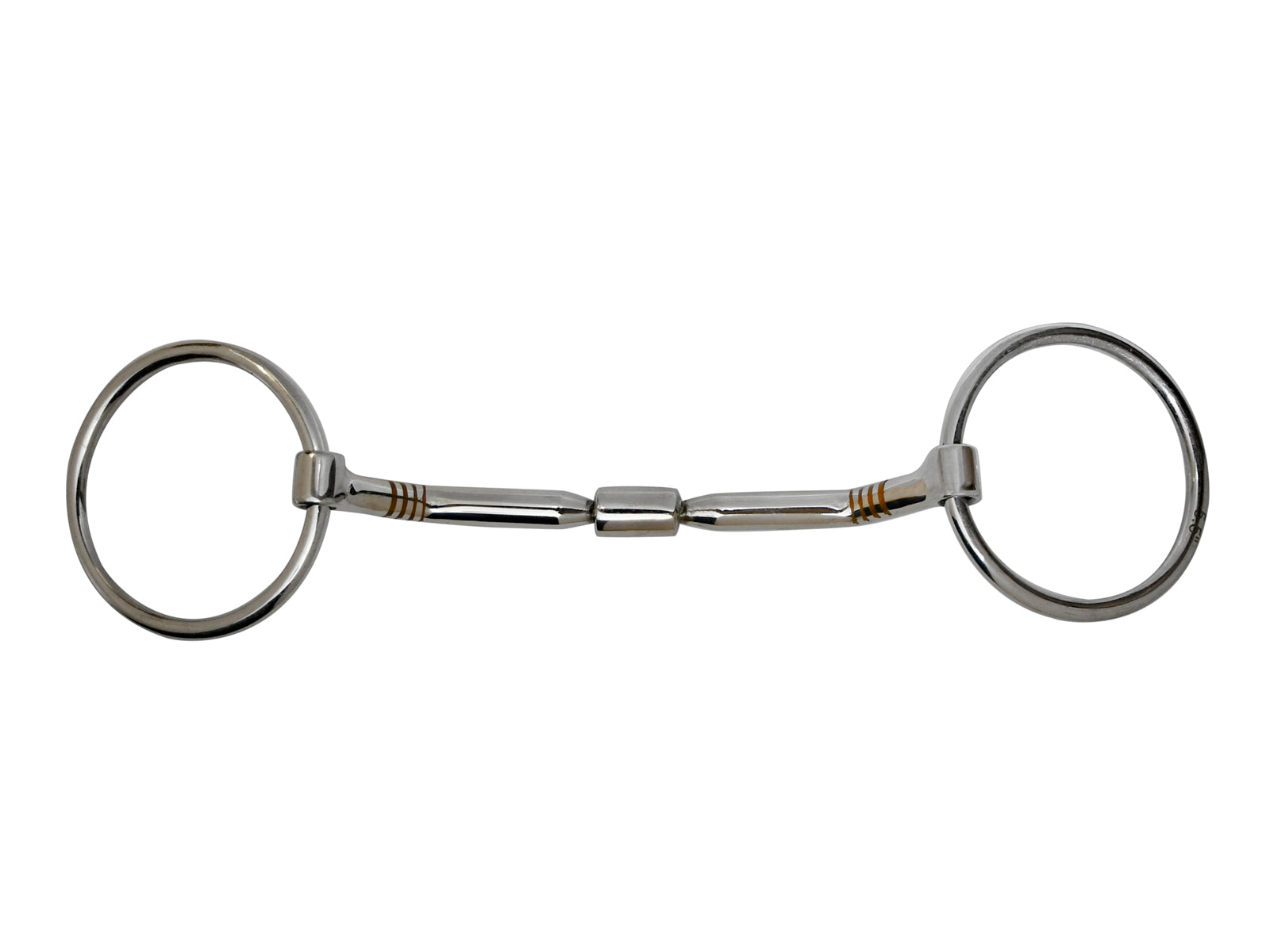 O-Ring Snaffle Bit mit Kupfereinlage und Rolle
