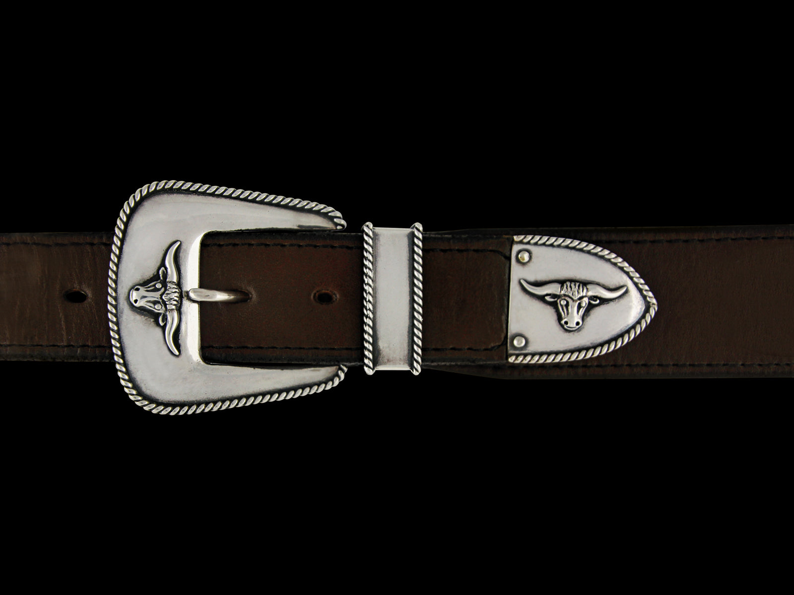 Buckle Set mit Stierkopf