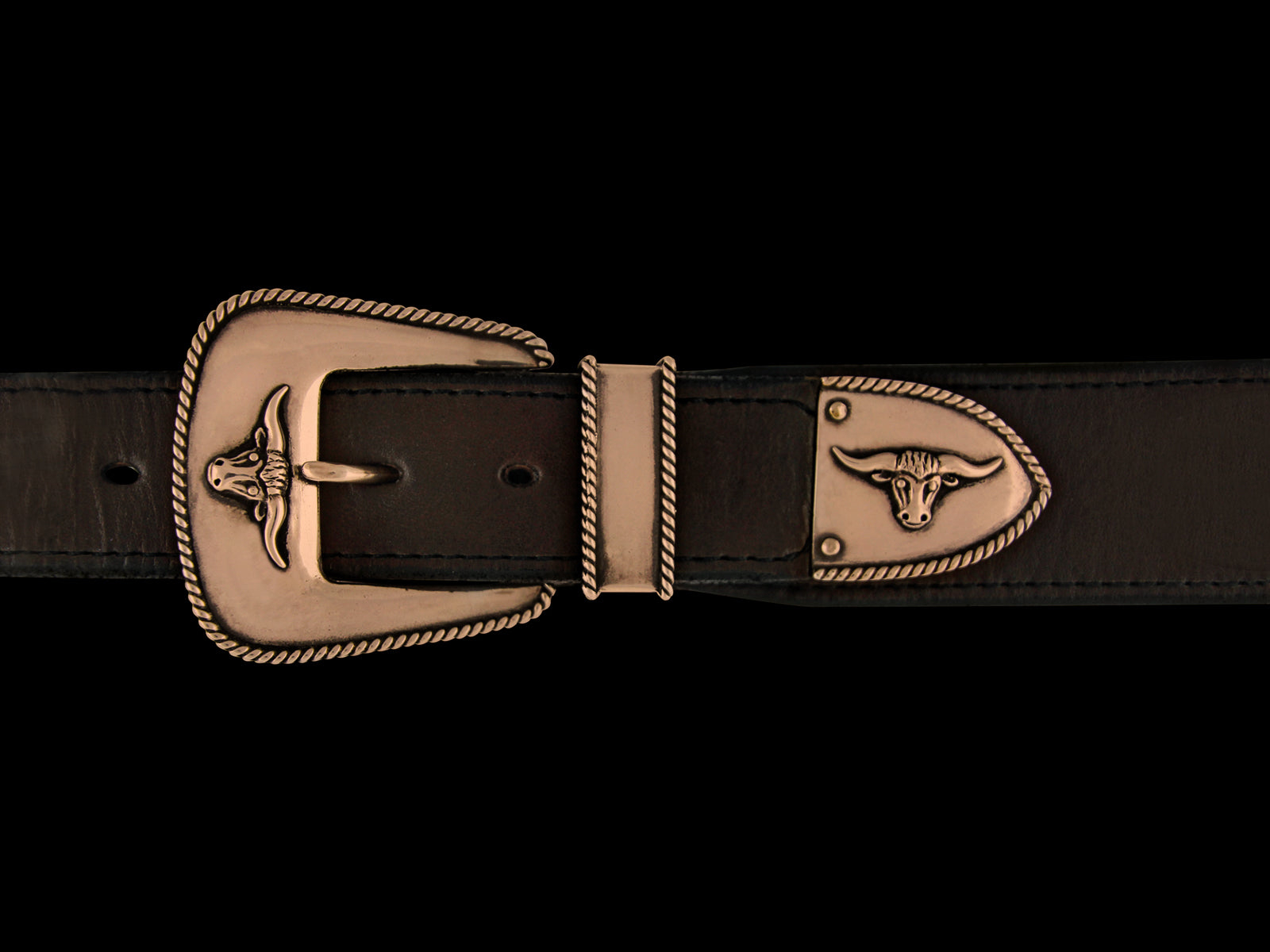 Buckle Set mit Stierkopf
