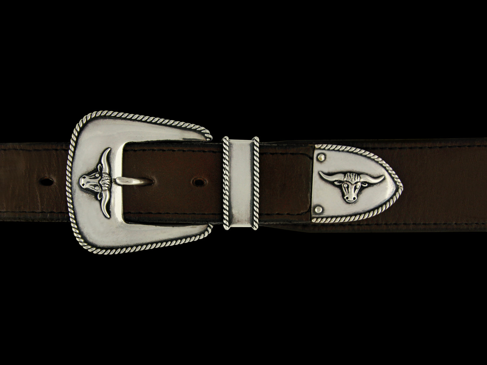 Buckle Set mit Stierkopf