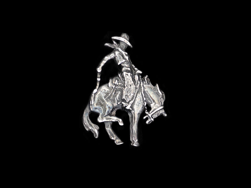 Pin Bucking-Horse Cowboy