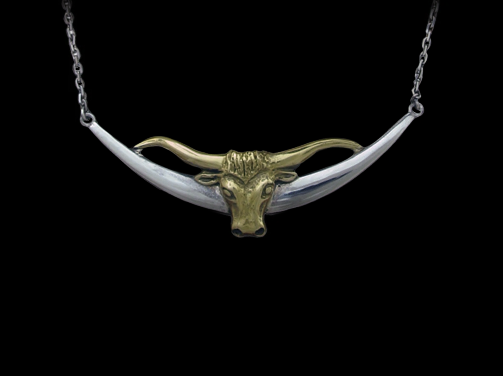 Collier Longhorn auf Sichel