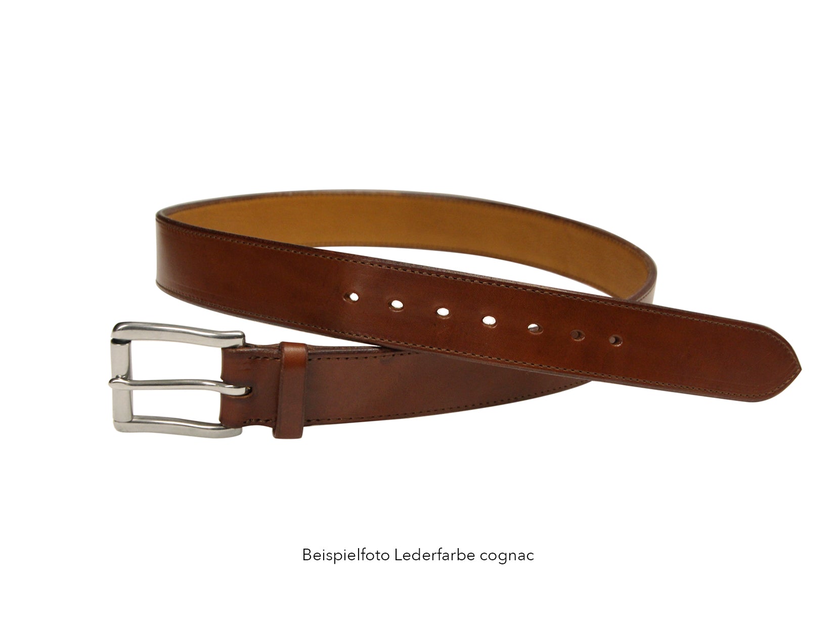 RIESER Gürtel doubliert, Edelstahlschnalle