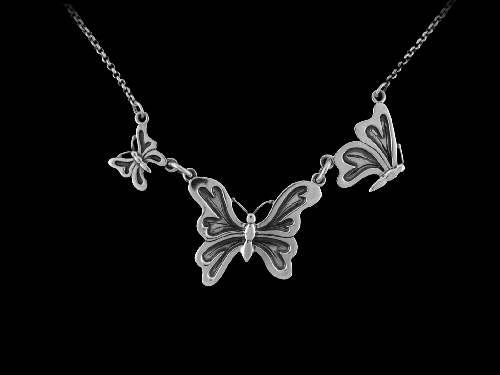 Collier 3 Schmetterlinge