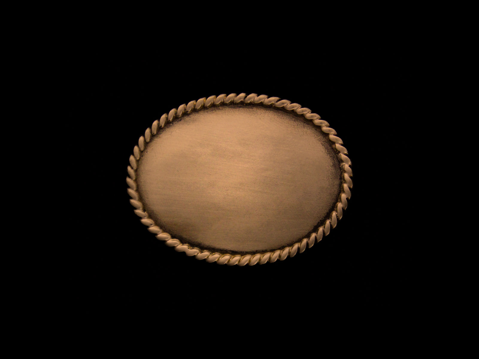 Plakette blank oval F2