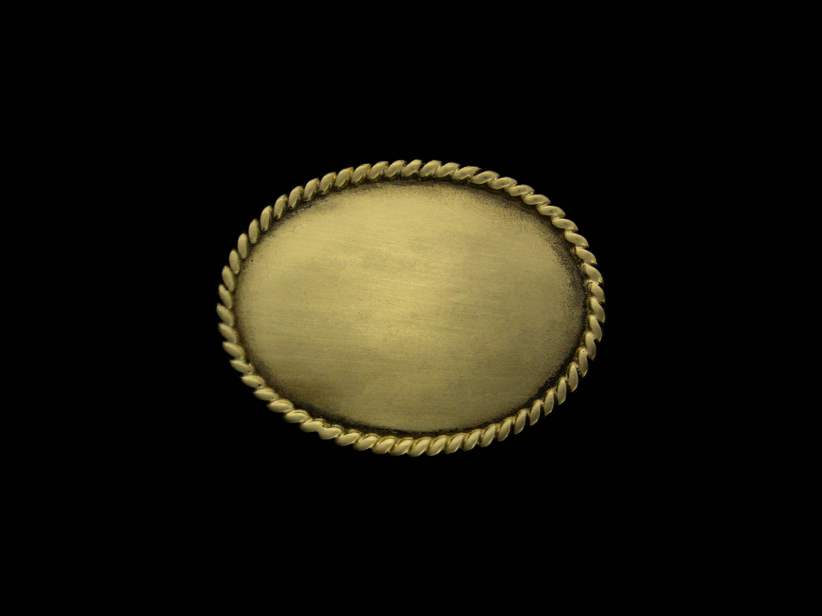 Plakette blank oval F2