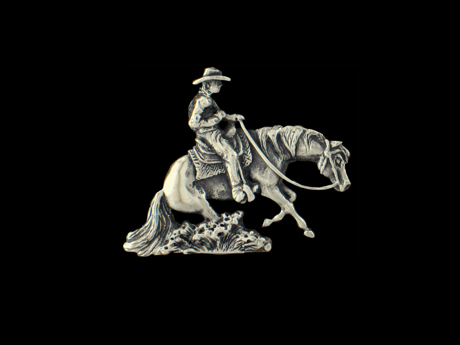 Brosche Sliding Horse rechtsschauend