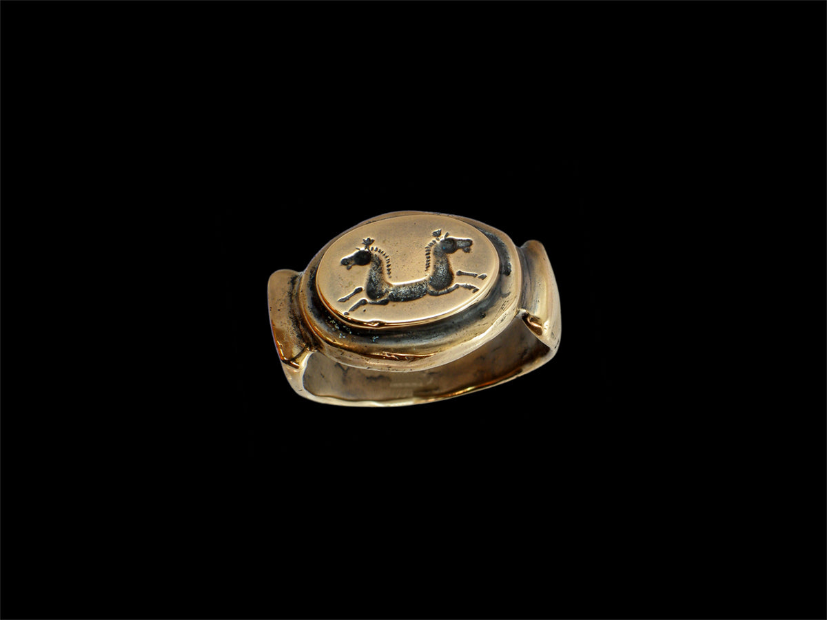 Siegelring Doppelkopf SR8