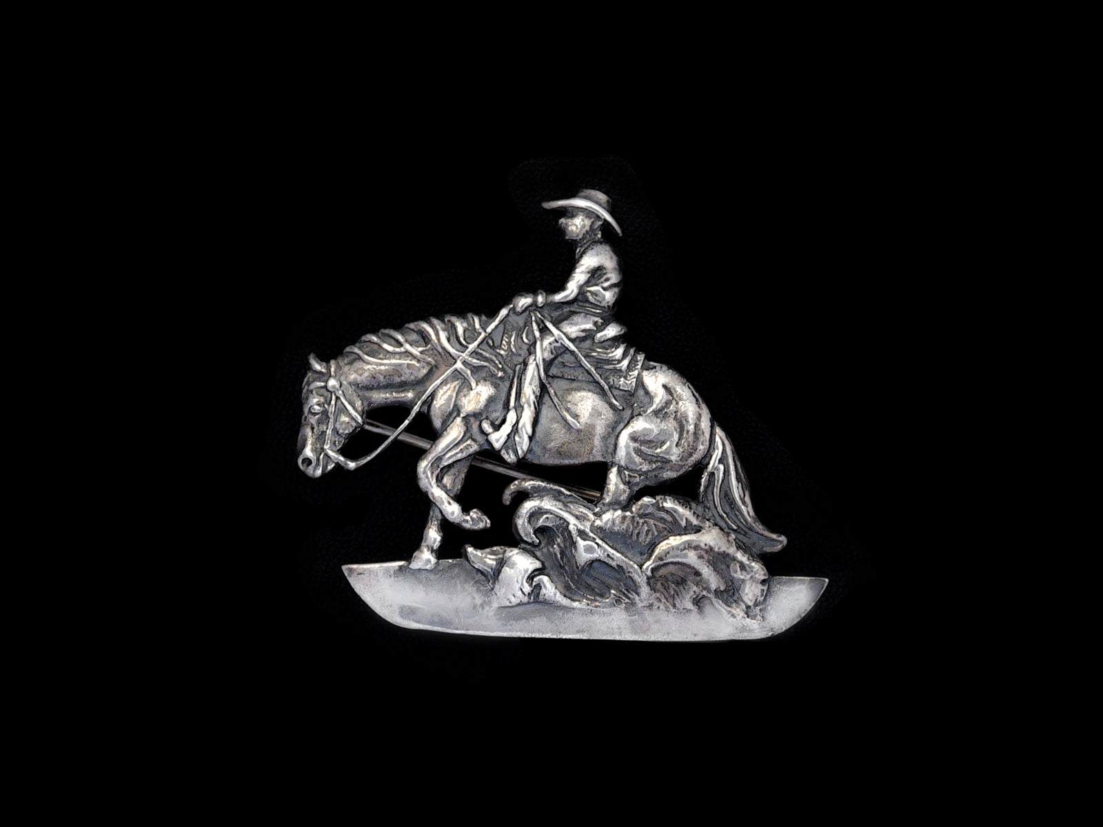 Brosche Sliding Horse groß