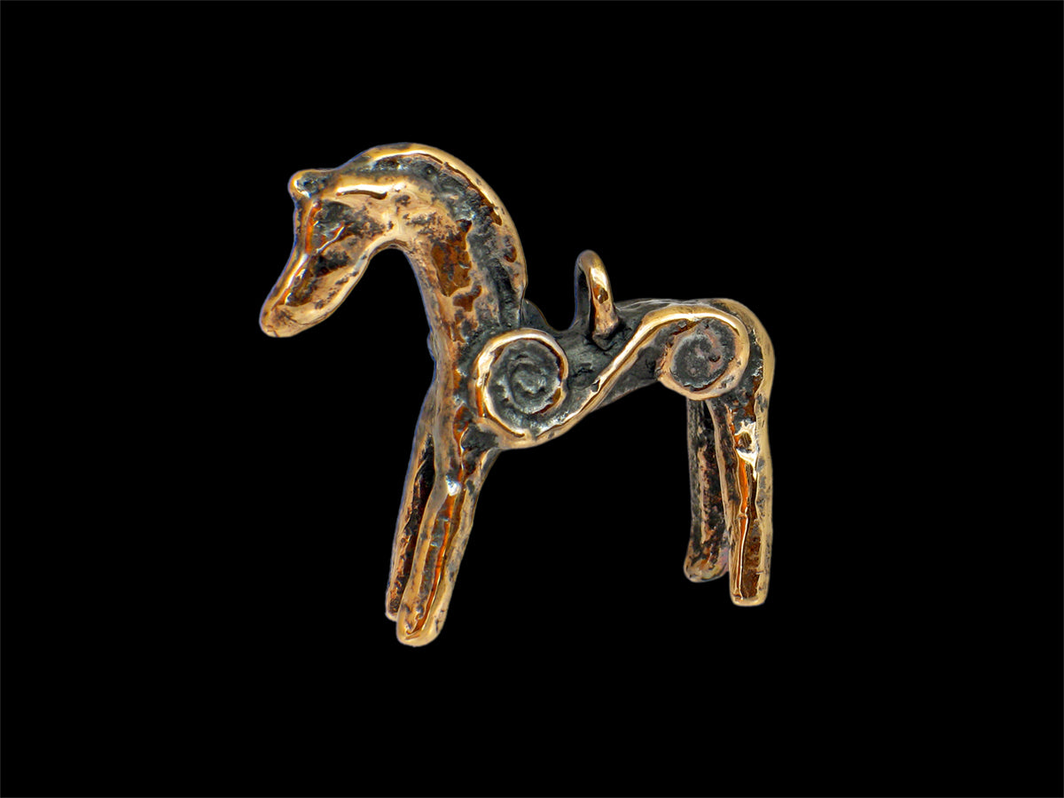 Anhänger Keltenpferd mit Spirale